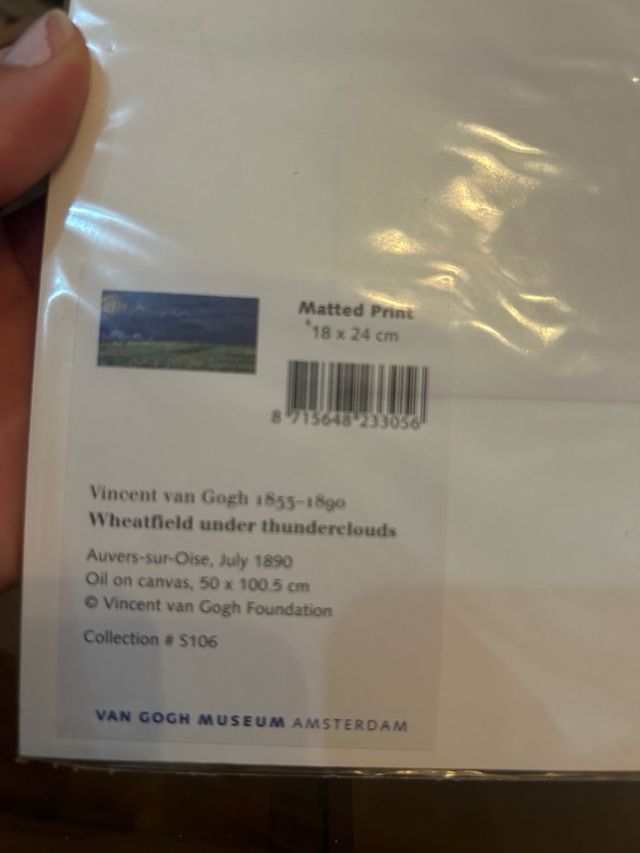 Lamina paisaje museo Van Gogh 18X24