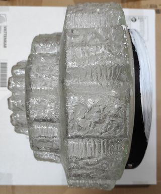 Lámpara antigua de cristal E27