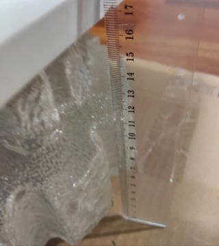 Lámpara antigua de cristal E27