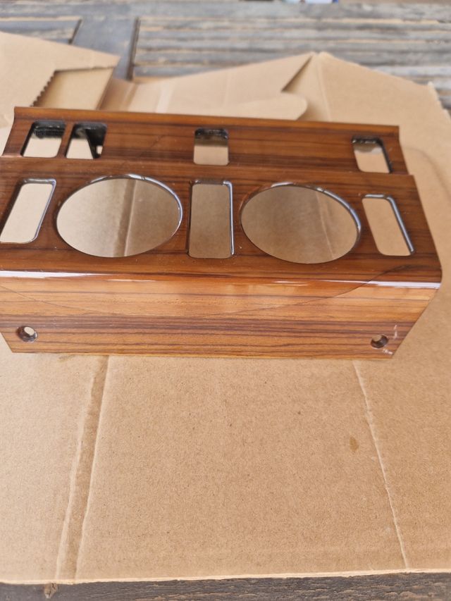 Moldura madera zebrano mercedes 300 w124