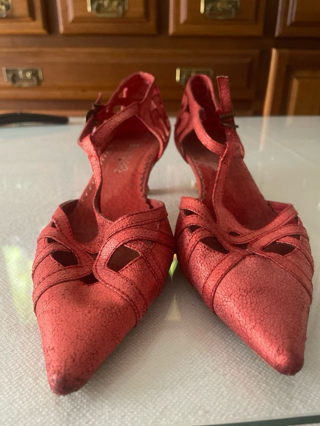 Zapato verano metalizado