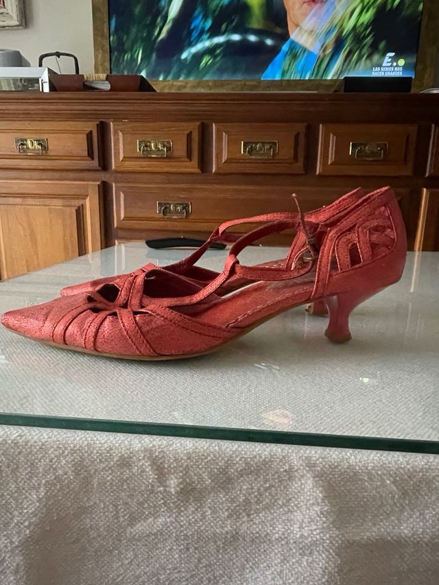 Zapato verano metalizado