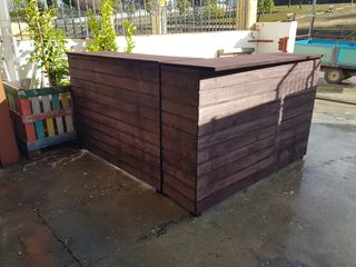 Mostradores plegables de madera