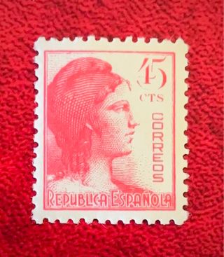 Bonito Sello Segunda República Española 1938