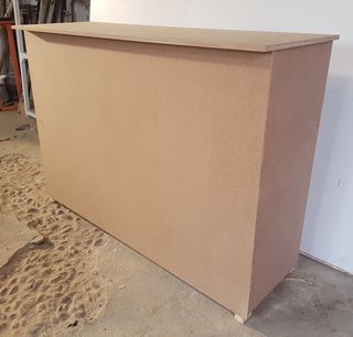 Mostradores plegables de madera