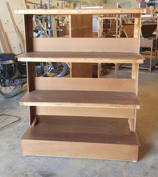 Estanterías fruteras de madera