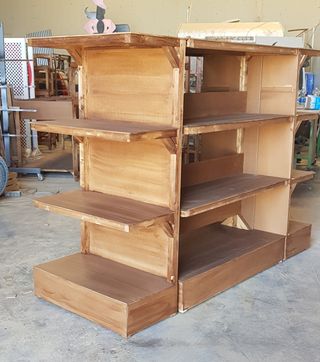 Estanterías fruteras de madera