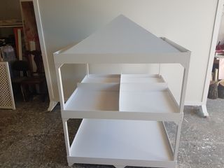 Estanterías fruteras y llanas de madera