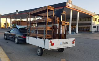 Estanterías fruteras y llanas de madera