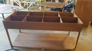 Estanterías fruteras y llanas de madera