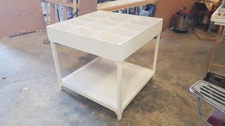 Estanterías fruteras y llanas de madera