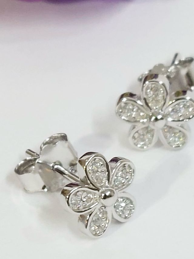 Pendientes Margarita De Plata De Ley 925