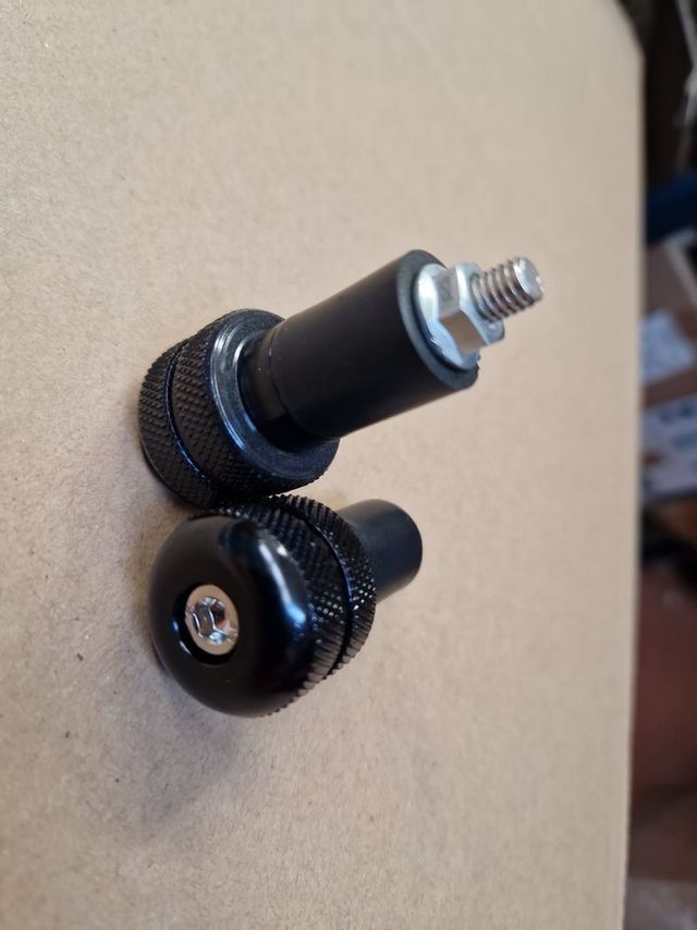 Contrapesos moto negros honda suzuki  manillar 22m