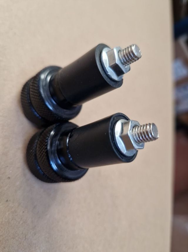 Contrapesos moto negros honda suzuki  manillar 22m