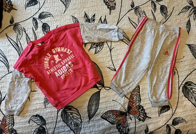 Chándal  bebé niña 9-12 meses Adidas