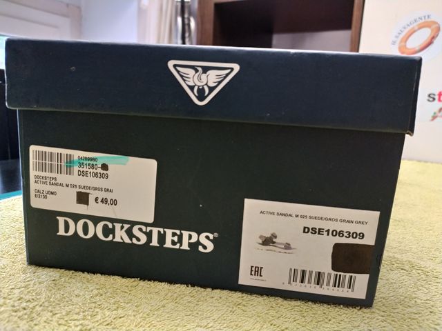 Sandali Uomo -- DockSteps -- In gomma e Cuoio