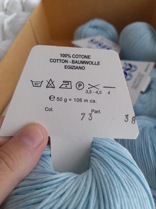Cotone azzurro 