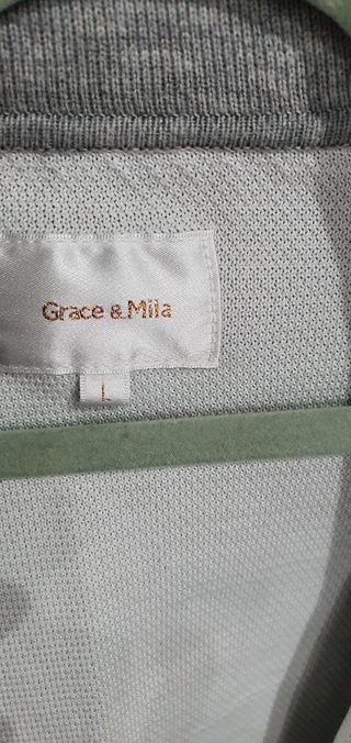 Chaqueta tres cuartos tipo abrigo mujer
