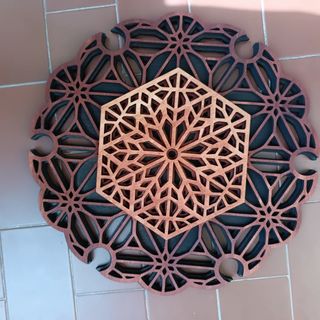 Mandala Geometrico in legno da appendere