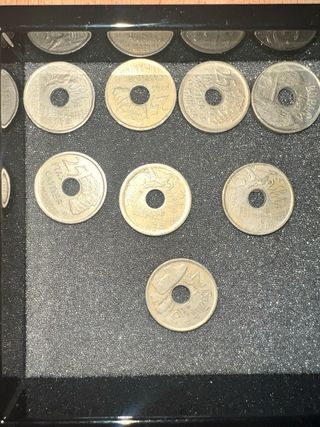 Monedas de 25 pesetas