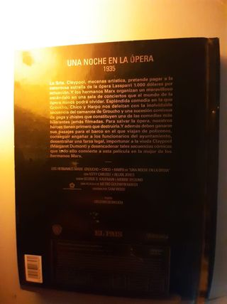 UNA NOCHE EN LA OPERA. DVD DE LA PELICULA