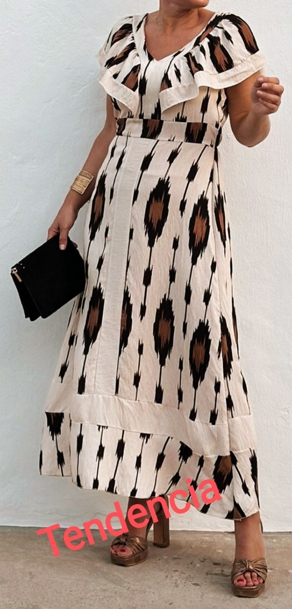 Vestido midi mujer