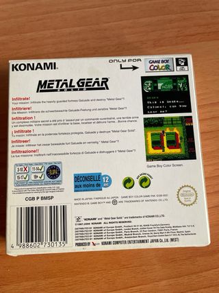 Metal Gear Solid  Ghost Babel Game Boy Color