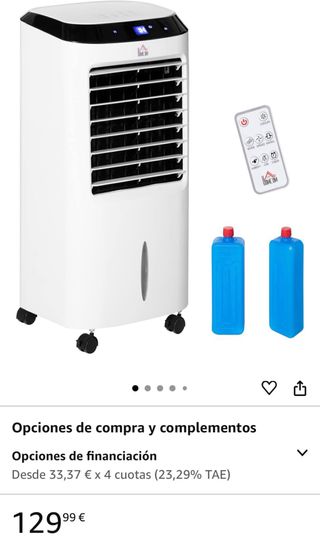 Climatizador evaporativo HomCom