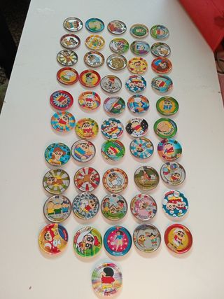 Tazos chapas Shinchan Bollycao.