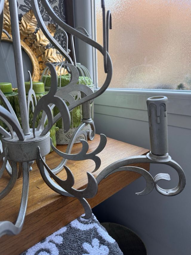 Lampara forja francesa