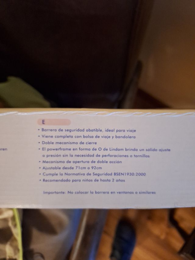 Barrera seguridad niños