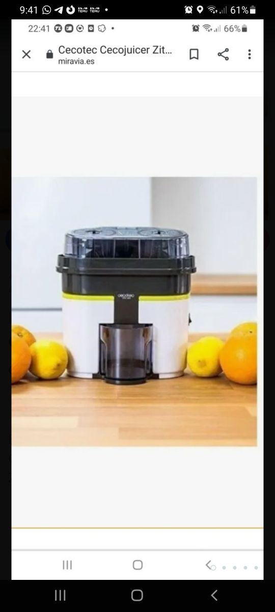 EXPRIMIDOR DE NARANJAS CECOTEC