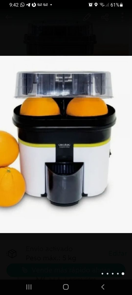 EXPRIMIDOR DE NARANJAS CECOTEC