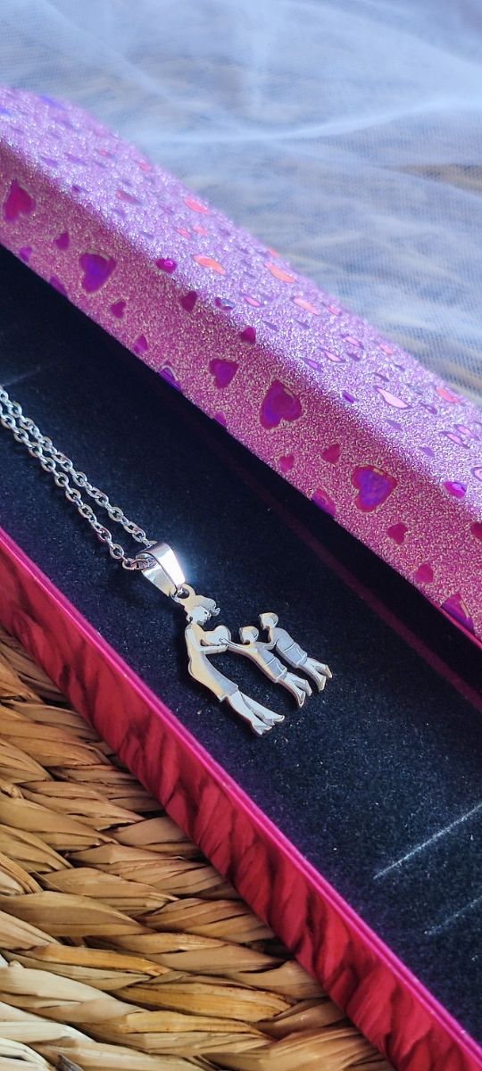 Colgante mamá 2 hijos