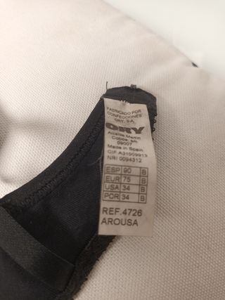 Sujetador de relleno 90B como nuevo
