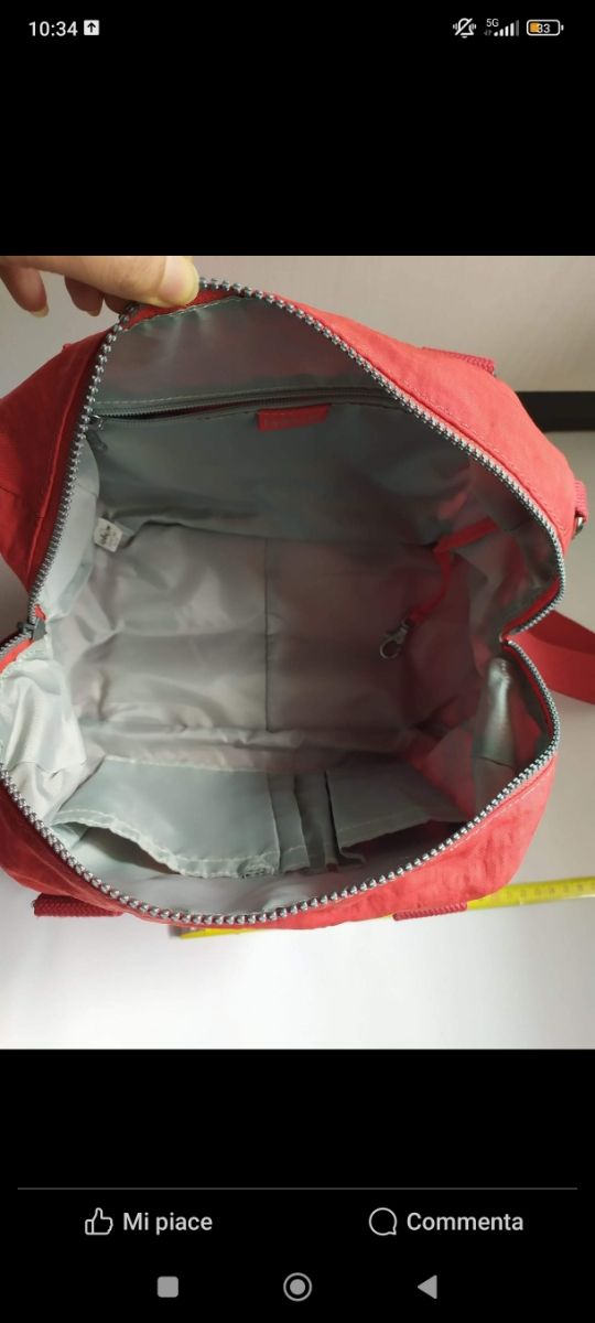 Borsa KIPLING bauletto rossa