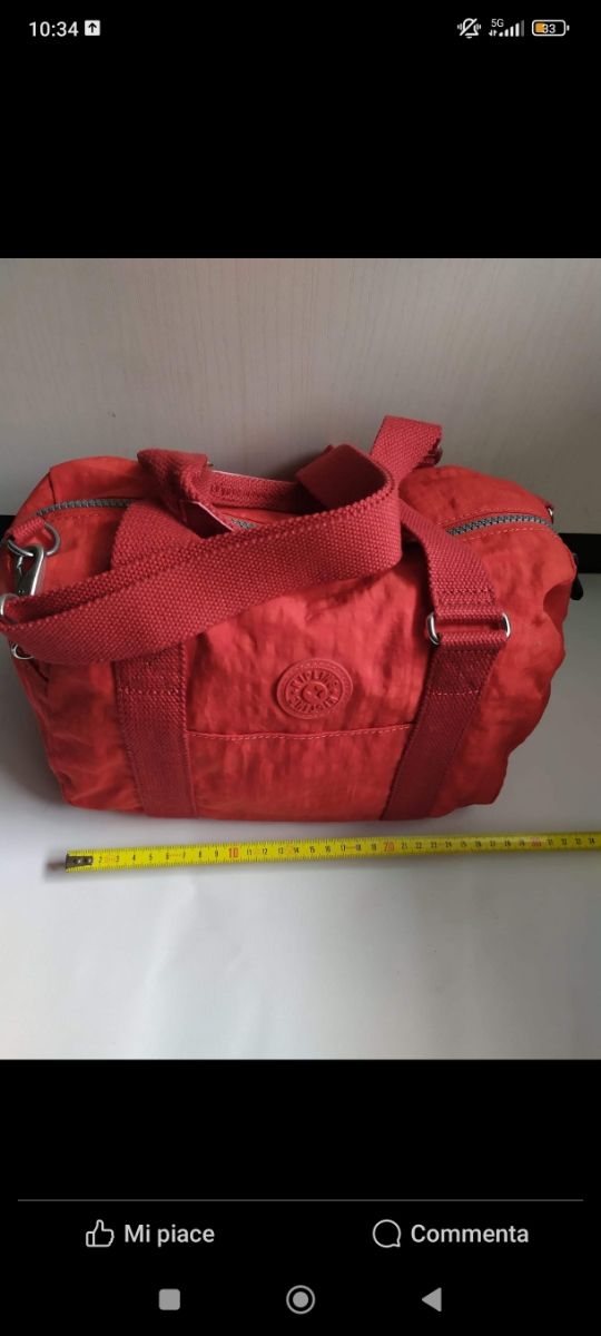 Borsa KIPLING bauletto rossa