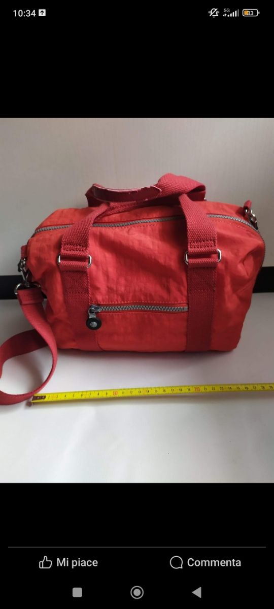 Borsa KIPLING bauletto rossa