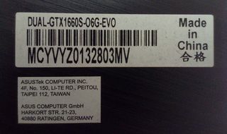 Tarjeta grafica Asus GTX 1660 Super 6GB