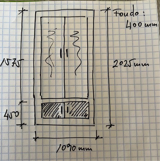 Vitrina Madera y Cristal Maciza