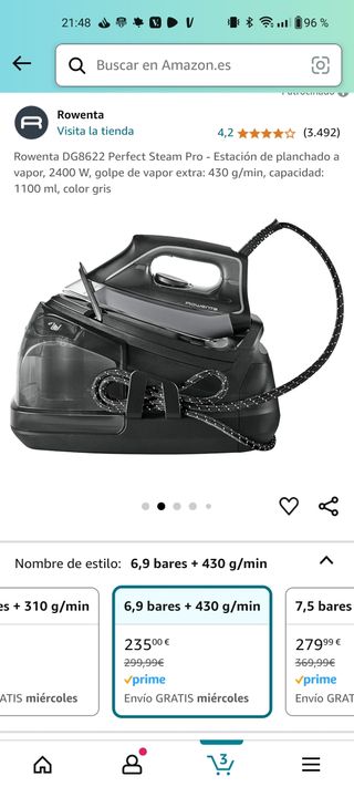 Centro de planchado Perfect Steam Pro