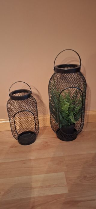 Portavelas o maceteros decorativos