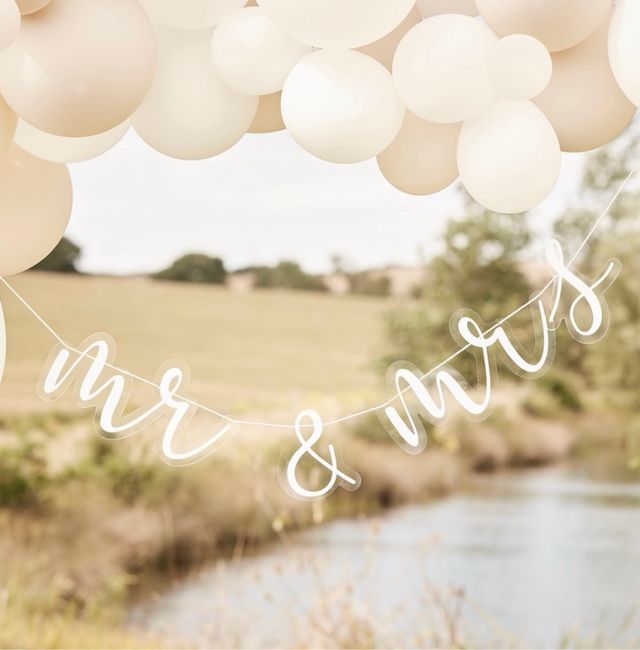 Guirnalda Boda Mr & Mrs