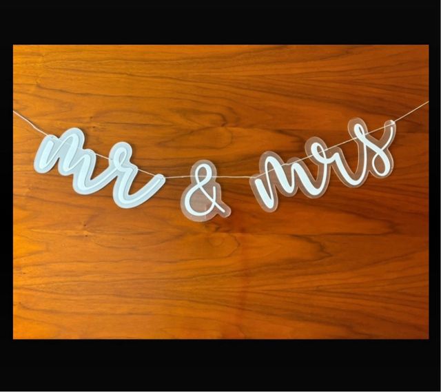 Guirnalda Boda Mr & Mrs