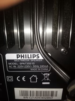 Altavoces Multimedia 2.1 PHILIPS
