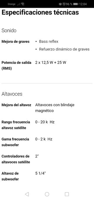 Altavoces Multimedia 2.1 PHILIPS