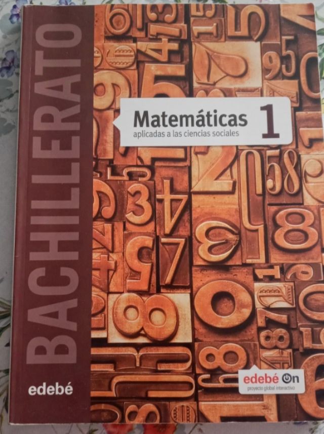 Libro matemáticas 1 Bachillerato.