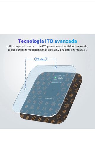 Báscula con Bluetooth con pantalla TFT a color