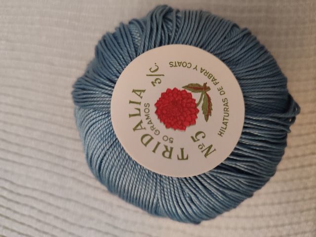 Perlé azul TRIDALIA FABRA COATS (2kg total)