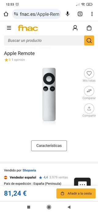 NUEVO MANDO REMOTO APPLE TV
